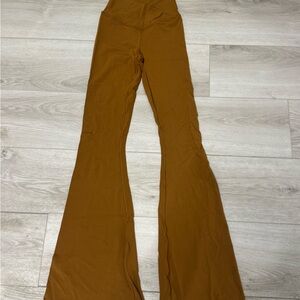 NWT Aerie crossover Brown Flared Leggings